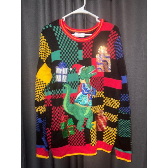 Ugly Christmas Sweater Xmas Size Large - Picture 1 of 3